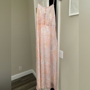 Pink maxi dress with tags